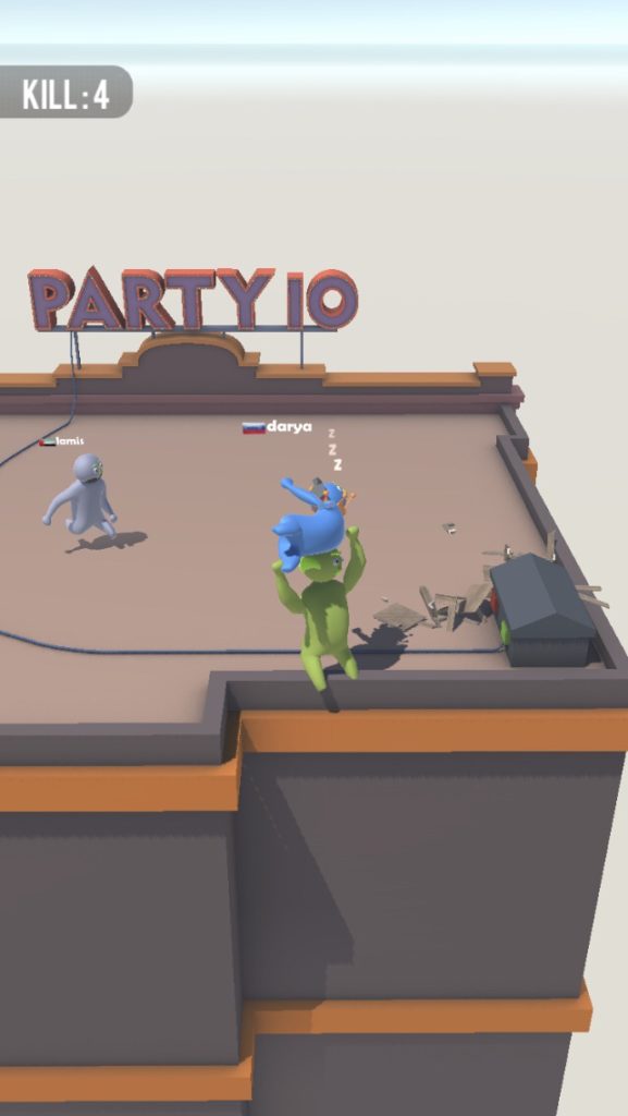 How to Pick Up Another Player and Throw Them in The Game Party.io